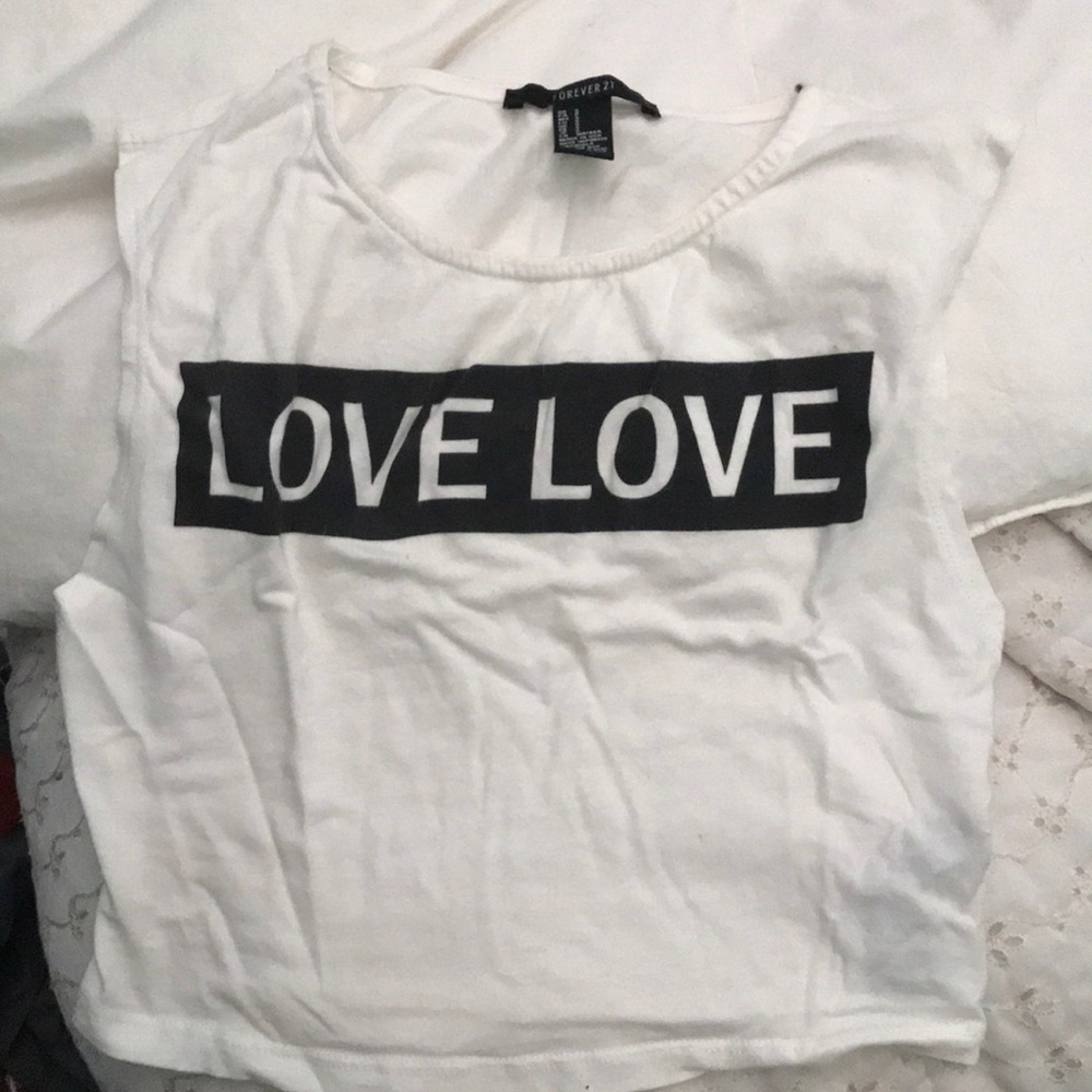 Love love crop top